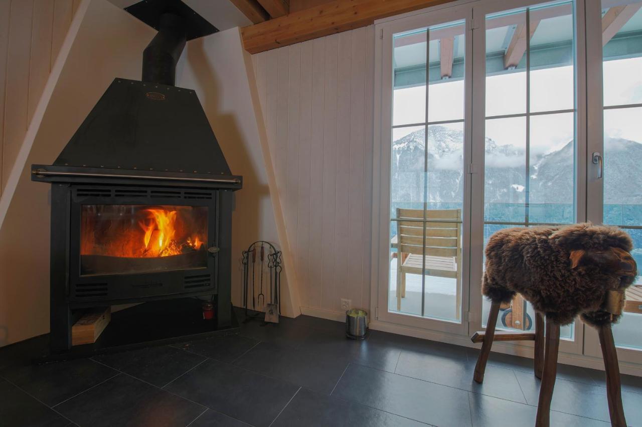 Exklusives Chalet Mit Traumhafter See- Und Bergsicht Seelisberg Exterior photo